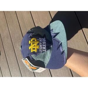 Vintage NWT Drew Pearson University of Notre Dame Fighting Irish Snapback Hat